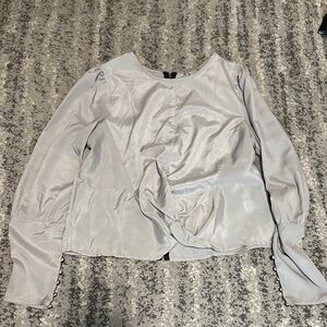 Katie K Elegant Gray Women's Top Large